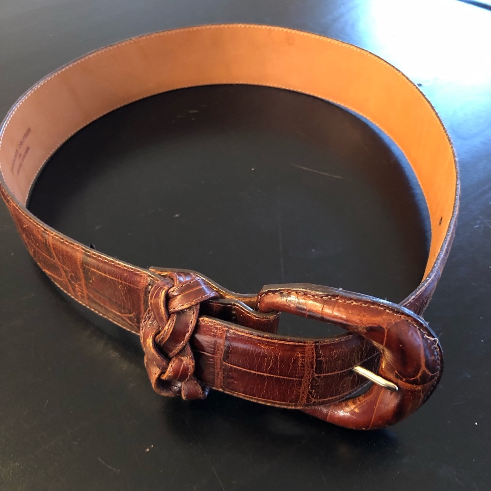 Vintage Brighton brown leather belt